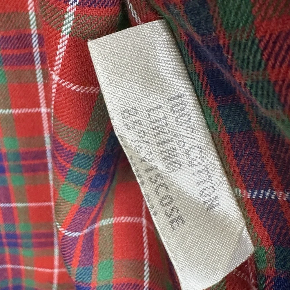 VTG Baracuta Four Climes Harrington Jacket Men's 44L Beige Cotton Tartan Plaid